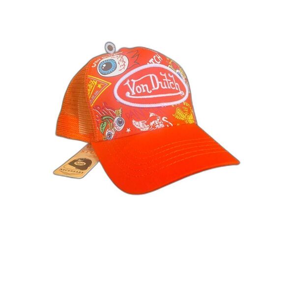 VonDutch Orange Jax Trucker Hat - Picture 4 of 9